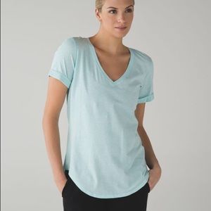 Lululemon Love Tee in Heathered Aquamarine